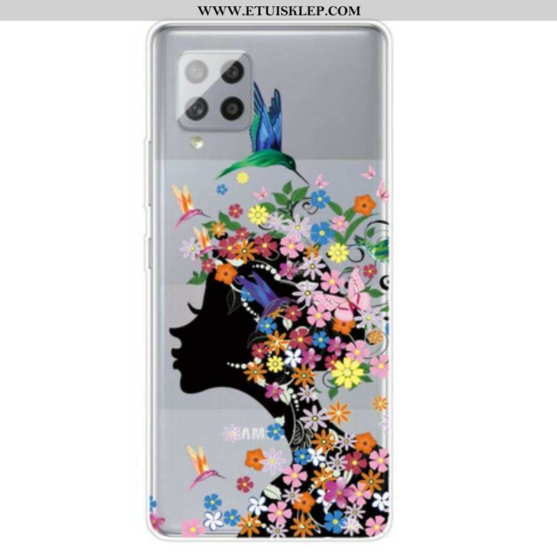 Etui do Samsung Galaxy A42 5G Ładna Głowa Kwiatu
